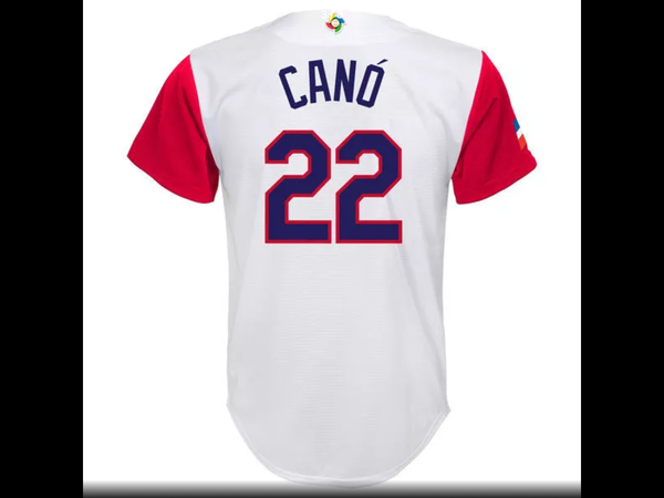 MLB Youth Dominican Republic Baseball Robinson Cano Baseball White 2017 World Baseball Classic Replica Jersey