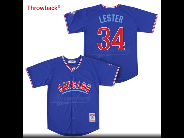 Throwback Jersey Men's Chicago Russell Jerseys Baseball Jersey White Grey Cream Blue Shirt Fast Shipping Wholesale