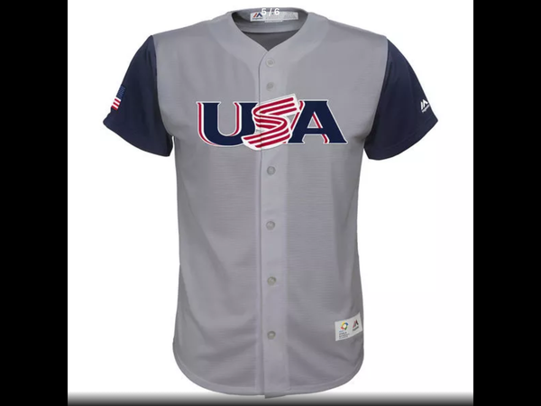 MLB Youth USA Baseball Buster Posey Baseball White 2017 World Baseball Classic Replica Jersey