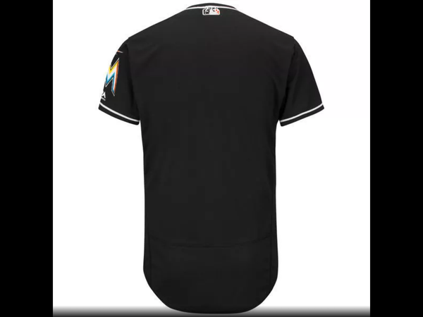 MLB Miami Marlins Baseball Home White Flex Base Authentic Collection Team Jersey