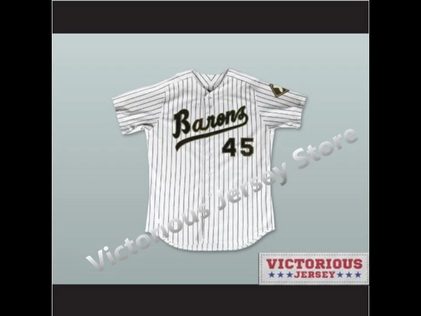 Minanser Michael Jordan 45 Birmingham Barons Pinstriped Baseball Jersey Men