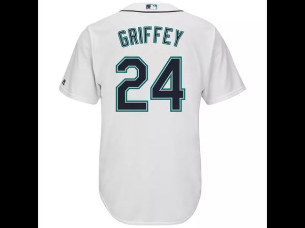 MLB Men's Seattle Mariners Ken Griffey Jr. Baseball Alternate Cream Official Cool Base Replica Player Jersey