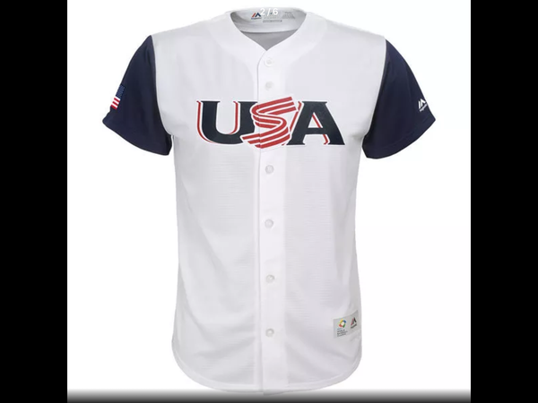 MLB Youth USA Baseball Buster Posey Baseball White 2017 World Baseball Classic Replica Jersey