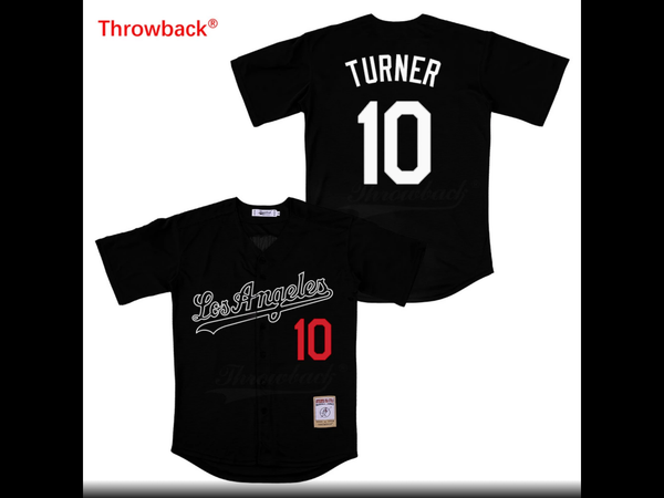 Throwback Jersey Men's Los Angeles Jersey Turner Movie Baseball Jerseys Shirt Stiched High Quality Fast Shipping