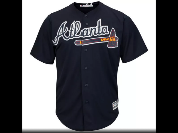 MLB Men's Atlanta Braves Dansby Swanson Baseball Navy Big & Tall Alternate Cool Base Player Jersey