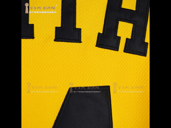 TIM VAN STEENBERGE BEL-AIR 14 Baseball Jersey Includes Patch Stitched Sewn-Yellow
