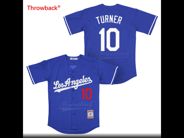Throwback Jersey Men's Los Angeles Jersey Turner Movie Baseball Jerseys Shirt Stiched High Quality Fast Shipping
