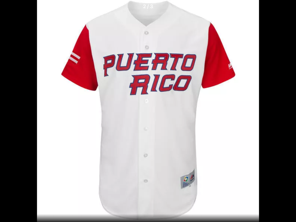 MLB Men's Puerto Rico Baseball Carlos Correa Baseball White 2017 World Baseball Classic Authentic Jersey