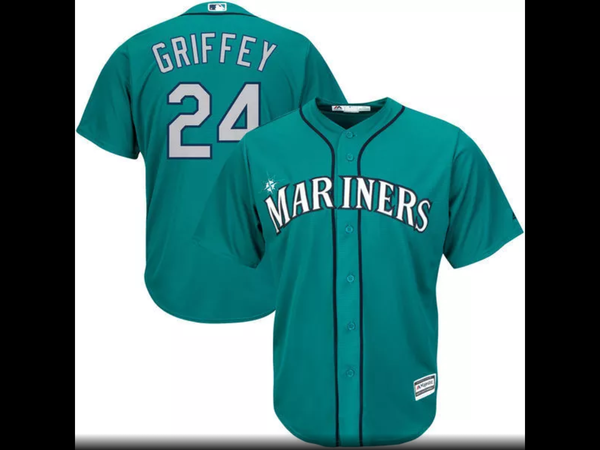 MLB Men's Seattle Mariners Ken Griffey Jr. Baseball Alternate Cream Official Cool Base Replica Player Jersey