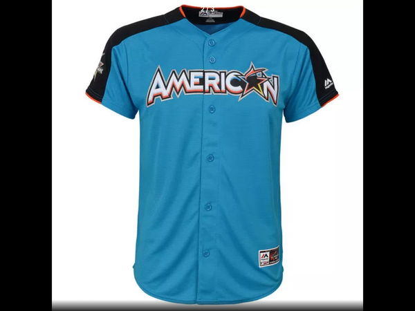 MLB Youth American League Francisco Lindor Baseball Blue 2017 MLB All-Star Game Home Run Derby Jersey