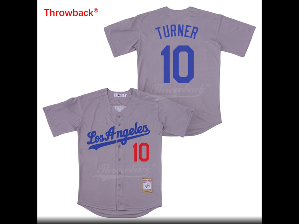Throwback Jersey Men's Los Angeles Jersey Turner Movie Baseball Jerseys Shirt Stiched High Quality Fast Shipping