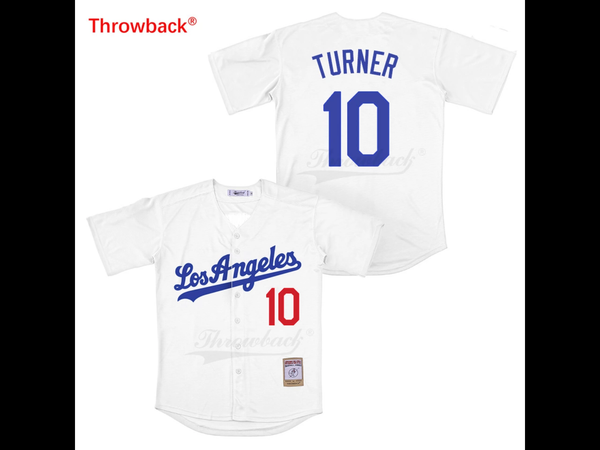 Throwback Jersey Men's Los Angeles Jersey Turner Movie Baseball Jerseys Shirt Stiched High Quality Fast Shipping