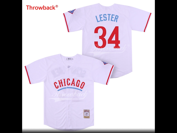 Throwback Jersey Men's Chicago Russell Jerseys Baseball Jersey White Grey Cream Blue Shirt Fast Shipping Wholesale