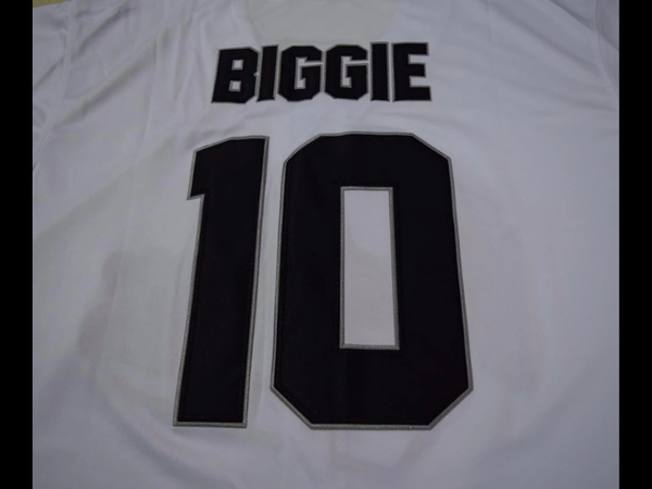 TIM VAN STEENBERGE Biggie Smalls Bad Boy Baseball Jersey #10 Movie Stitched Sewn-White