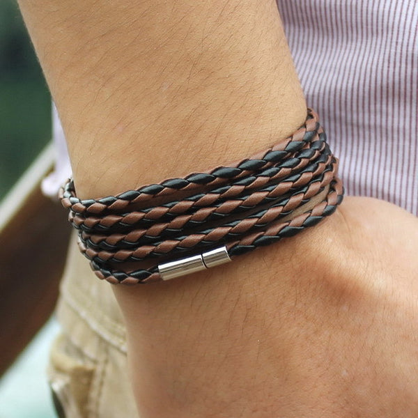 5 Laps Leather Bracelet