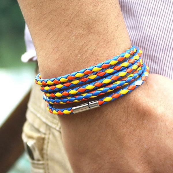 5 Laps Leather Bracelet