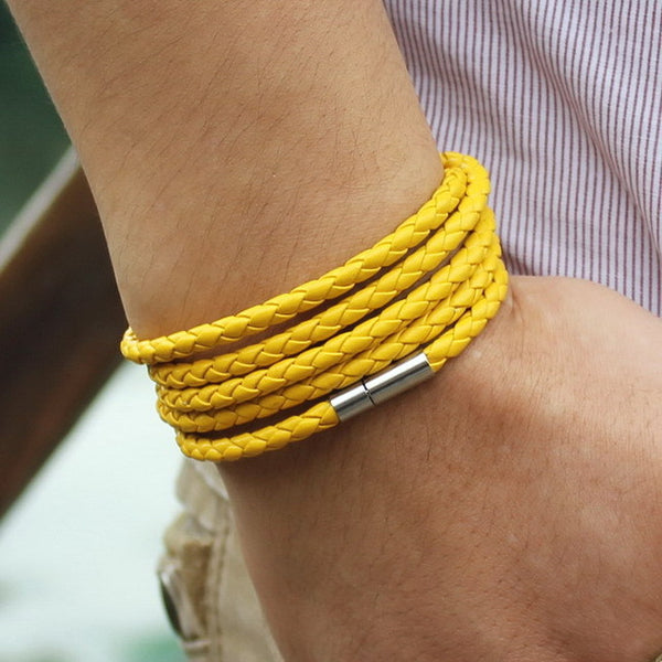 5 Laps Leather Bracelet