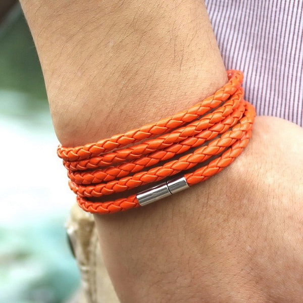 5 Laps Leather Bracelet